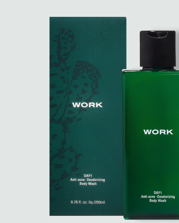 WORK DAY1 Body Wash bottle and box
